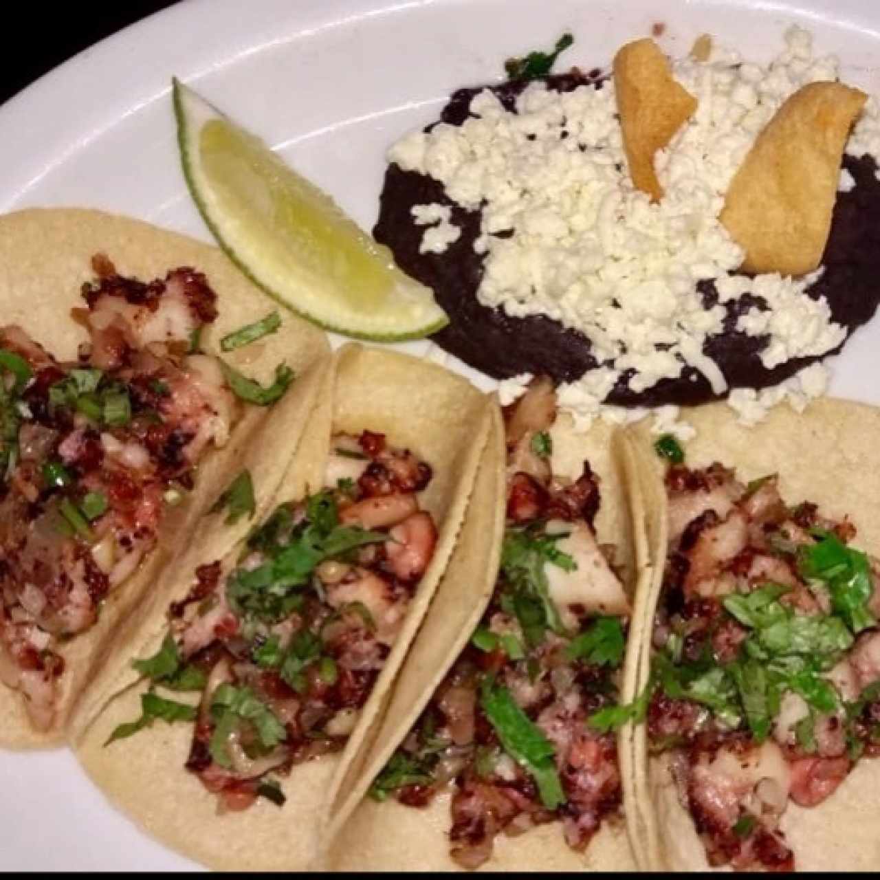 tacos de Pulpo! Delicioso
