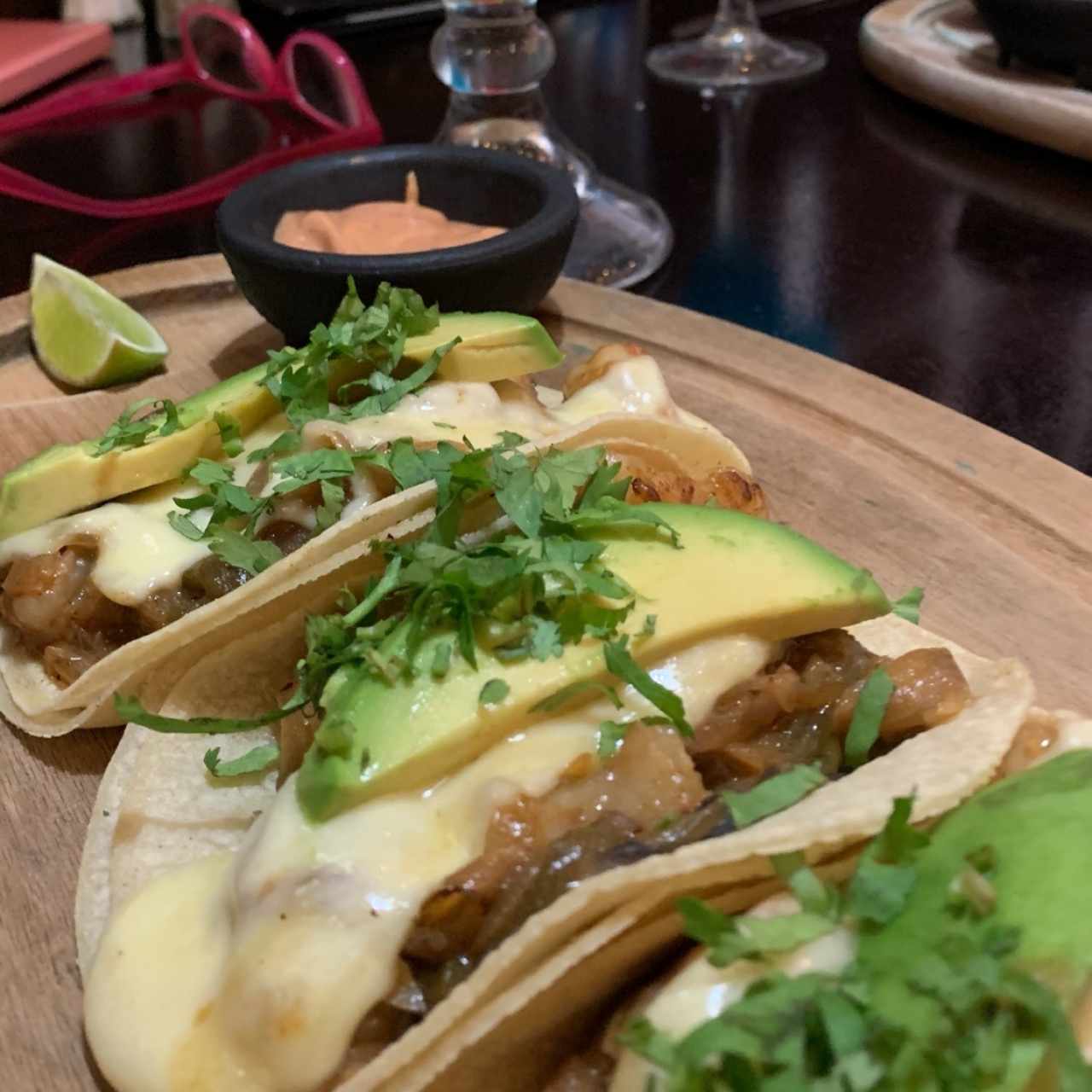 tacos de langostino