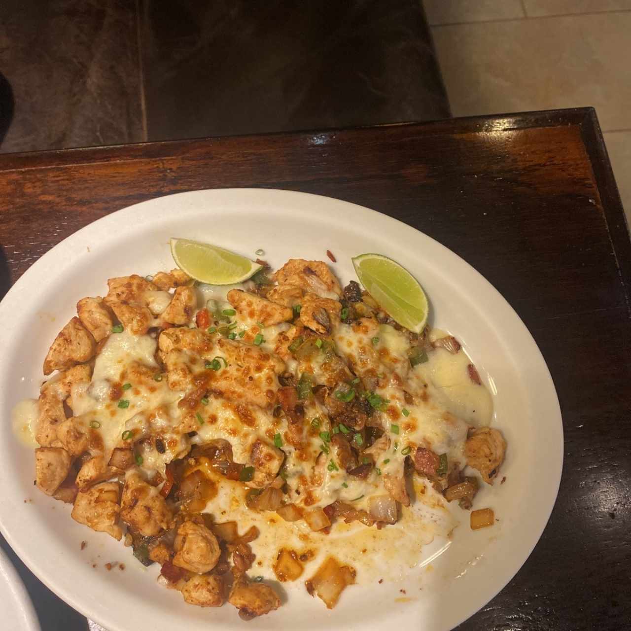 Fajitas de pollo al gratin