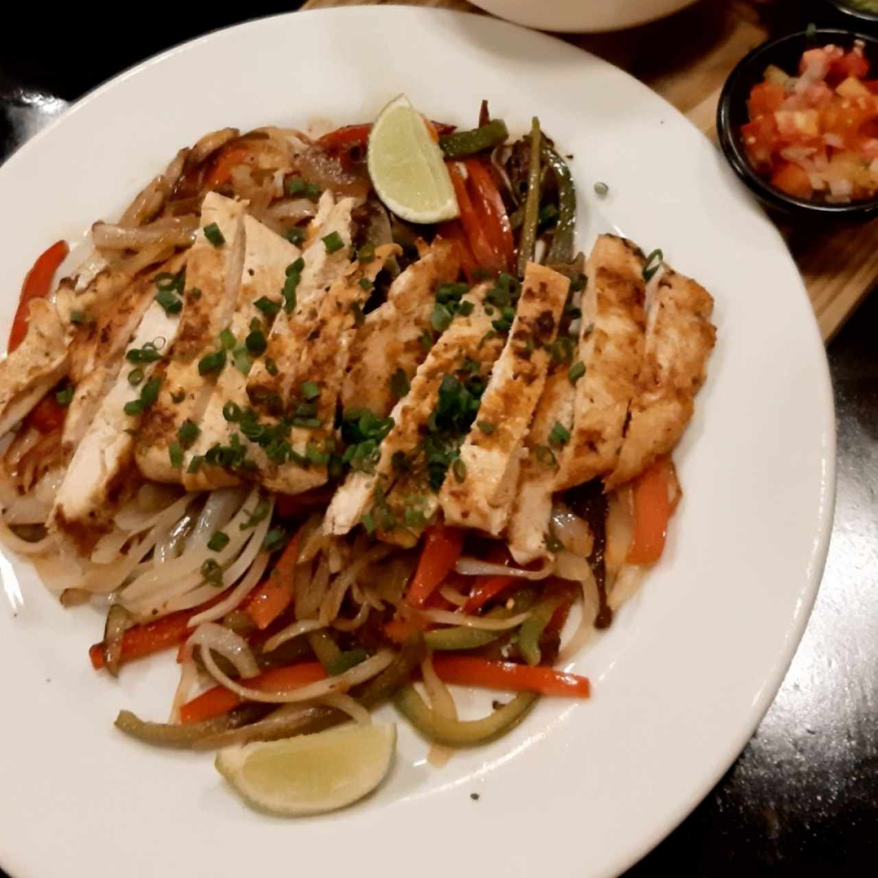 fajitas de pollo