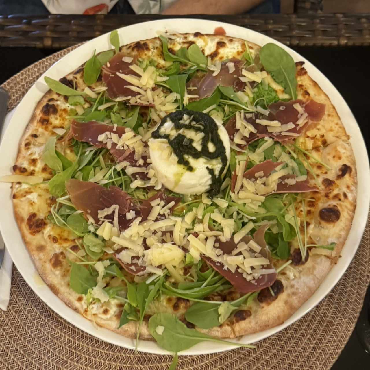 Burrata pizza
