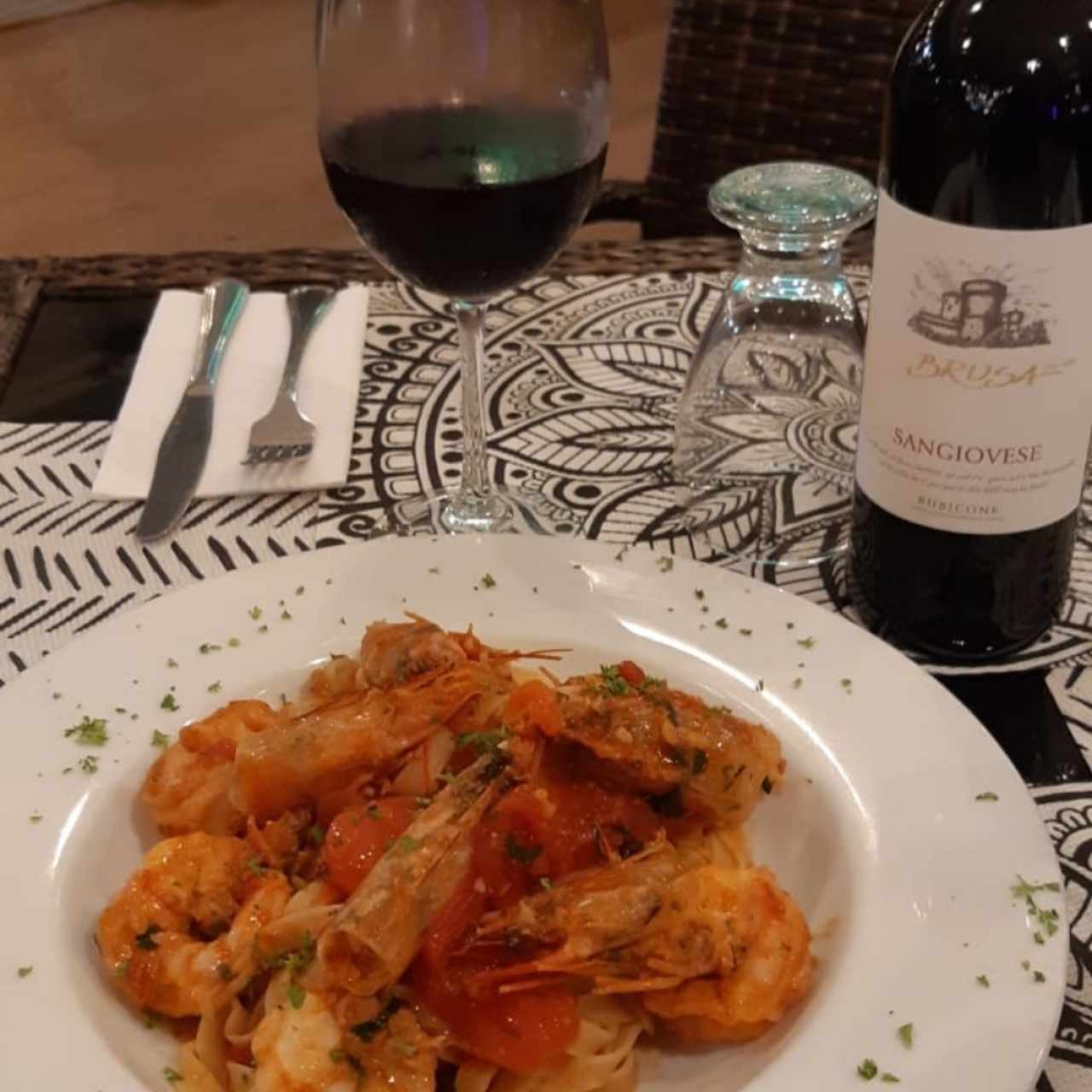 Pasta langostinos