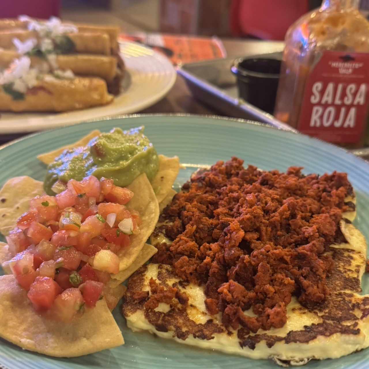 Queso Asado con Longaniza