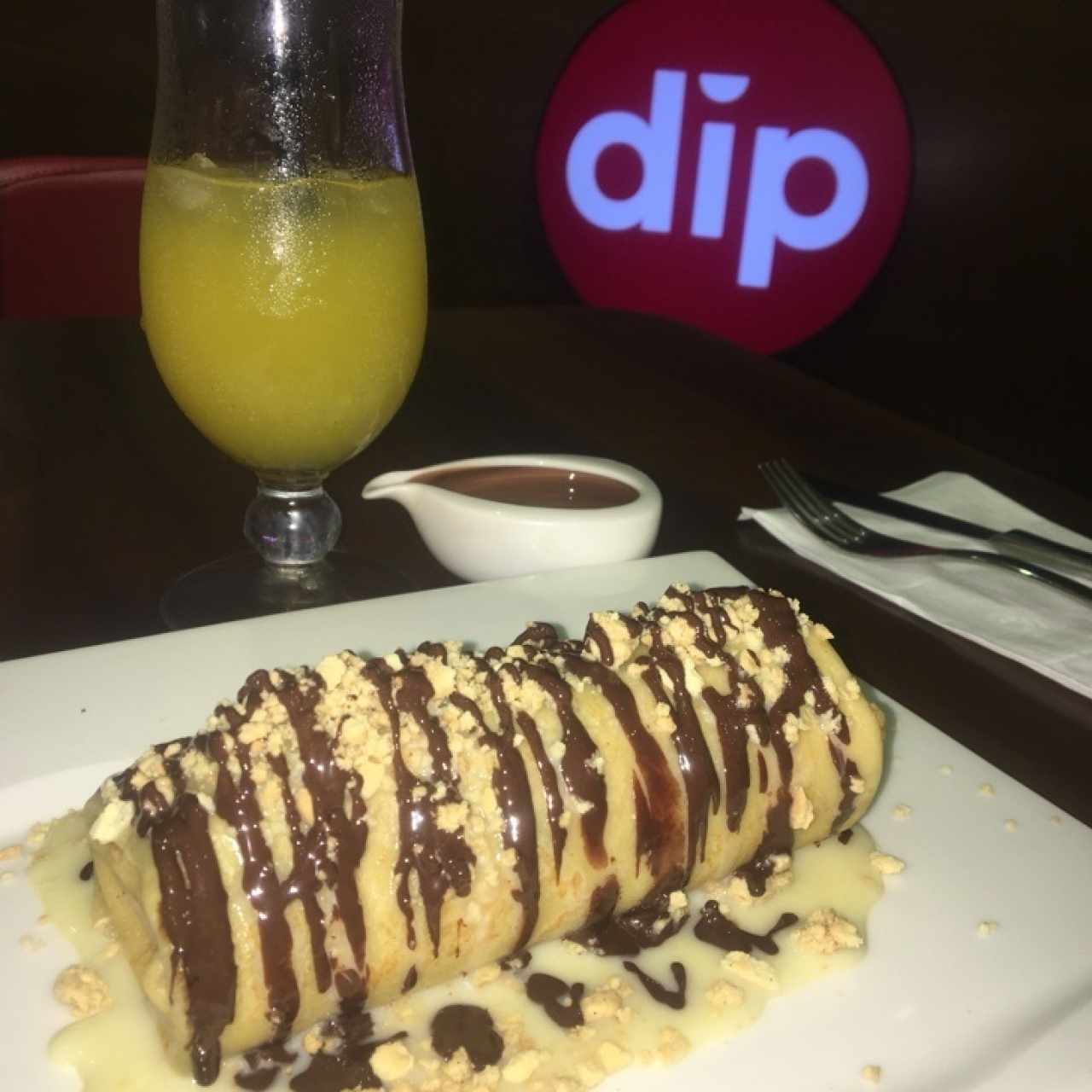wrap relleno de banana