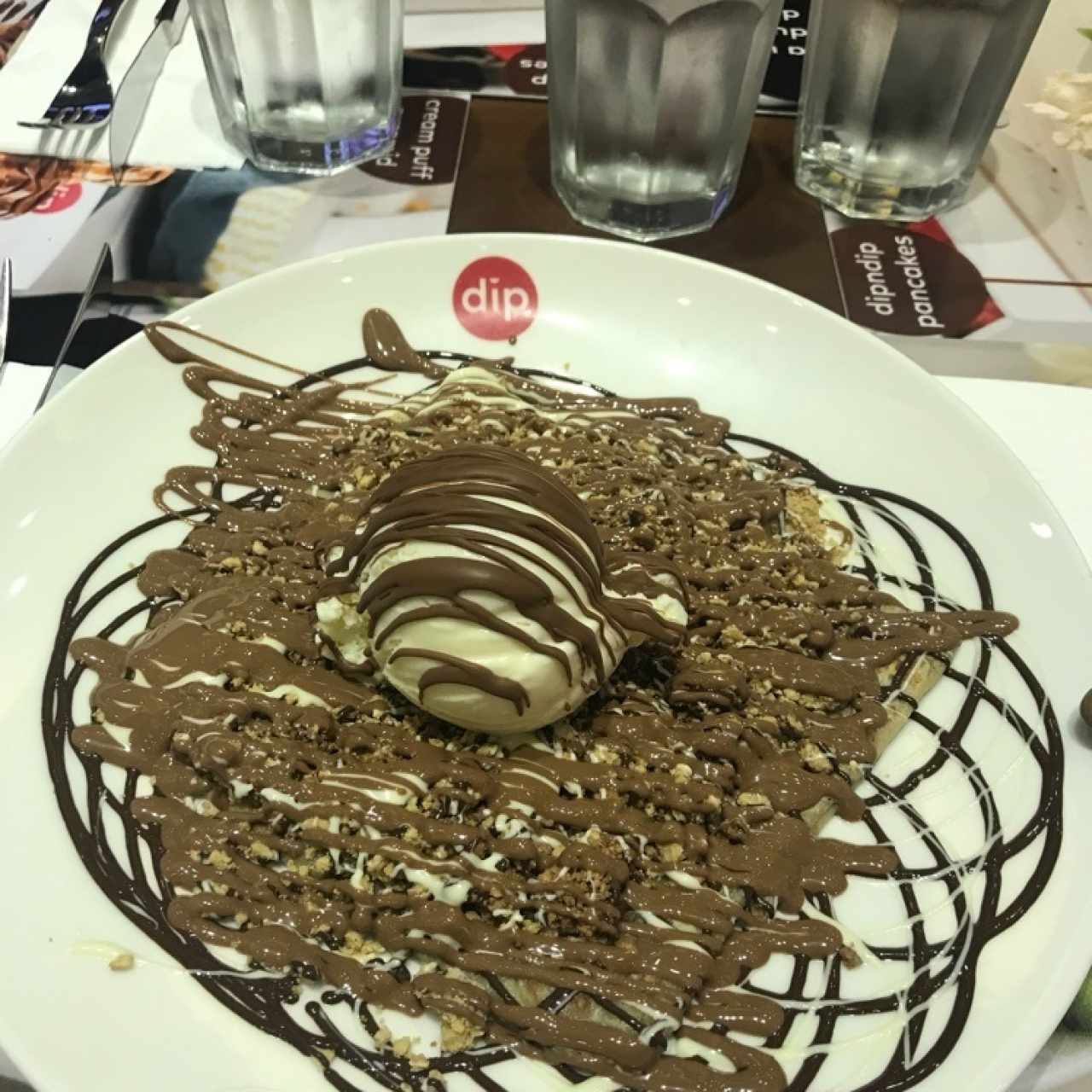 crunchuy triple chocolate crepe