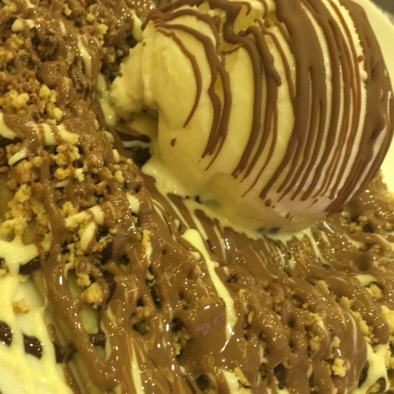 creps con triple chocolate