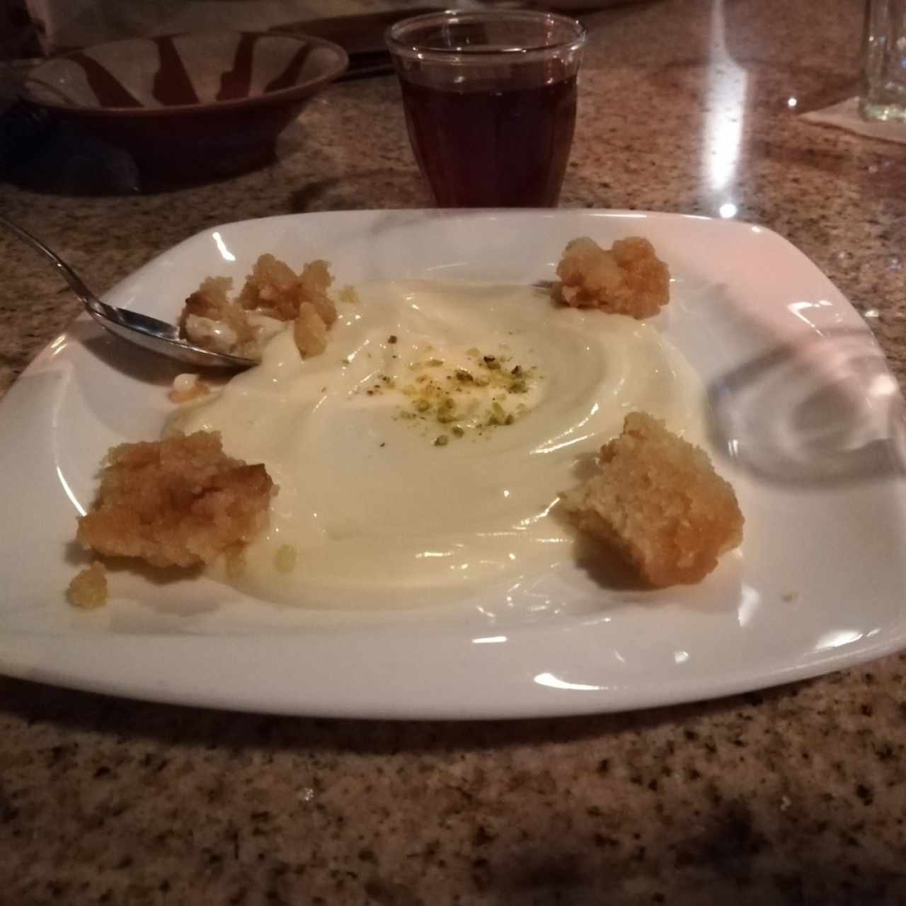 postre cortesía 