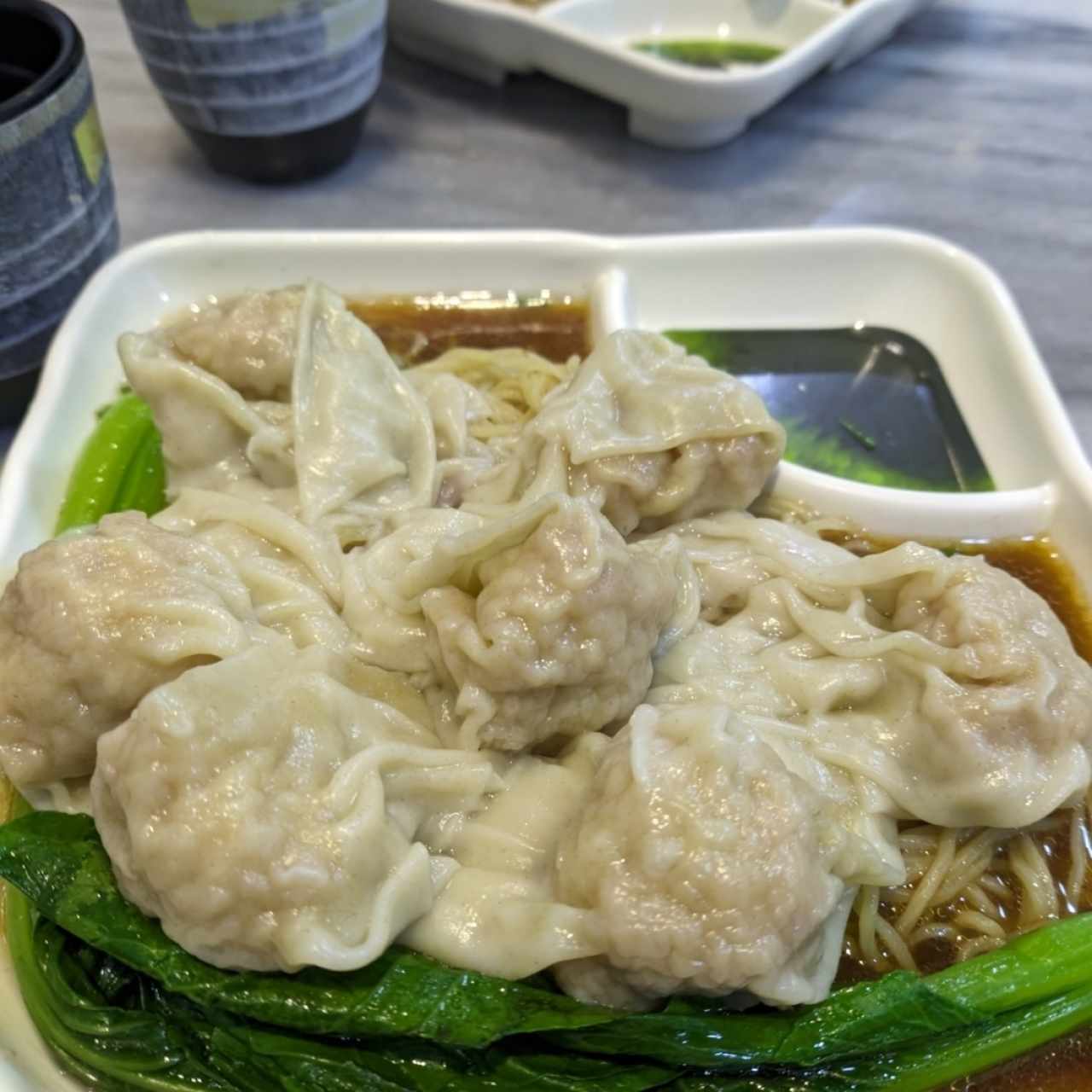 fideos de wanton con puerco