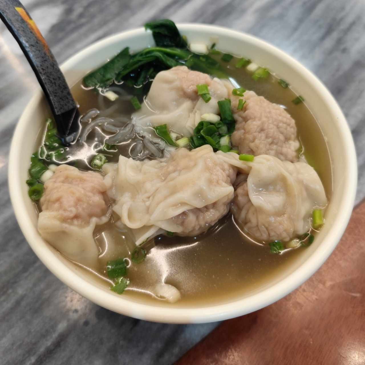 Sopa De Wanton De Puerco Con Fideos