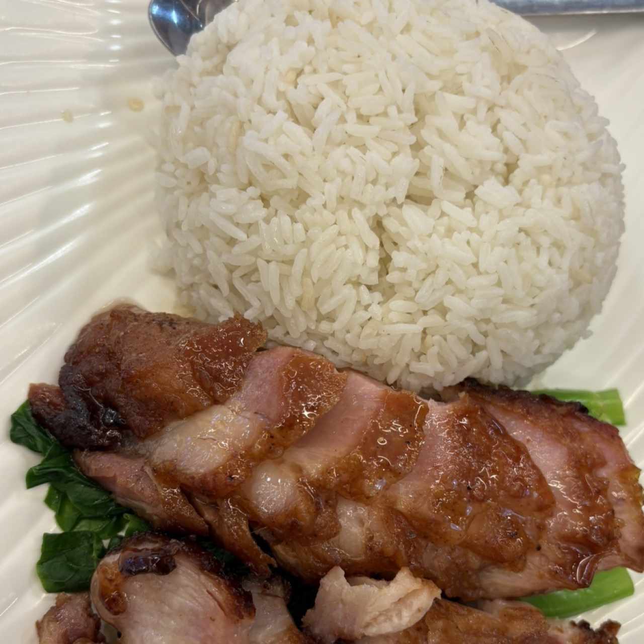 Arroz Con Puerco Liso Asado