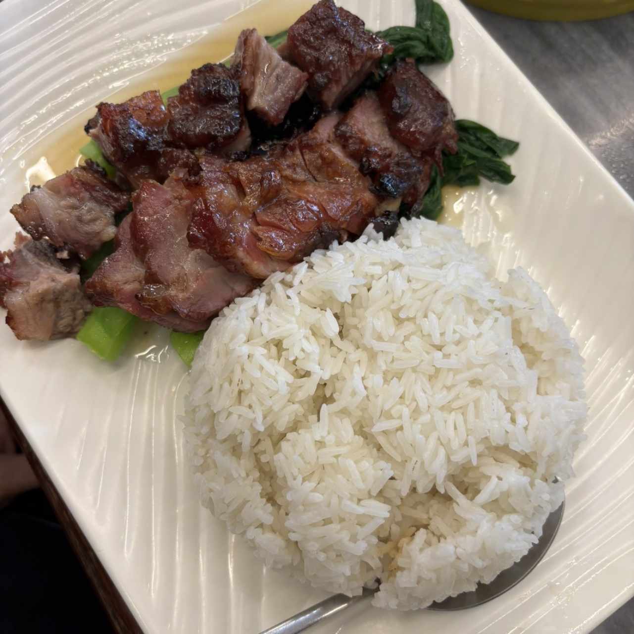 Arroz Con Puerco Liso Asado
