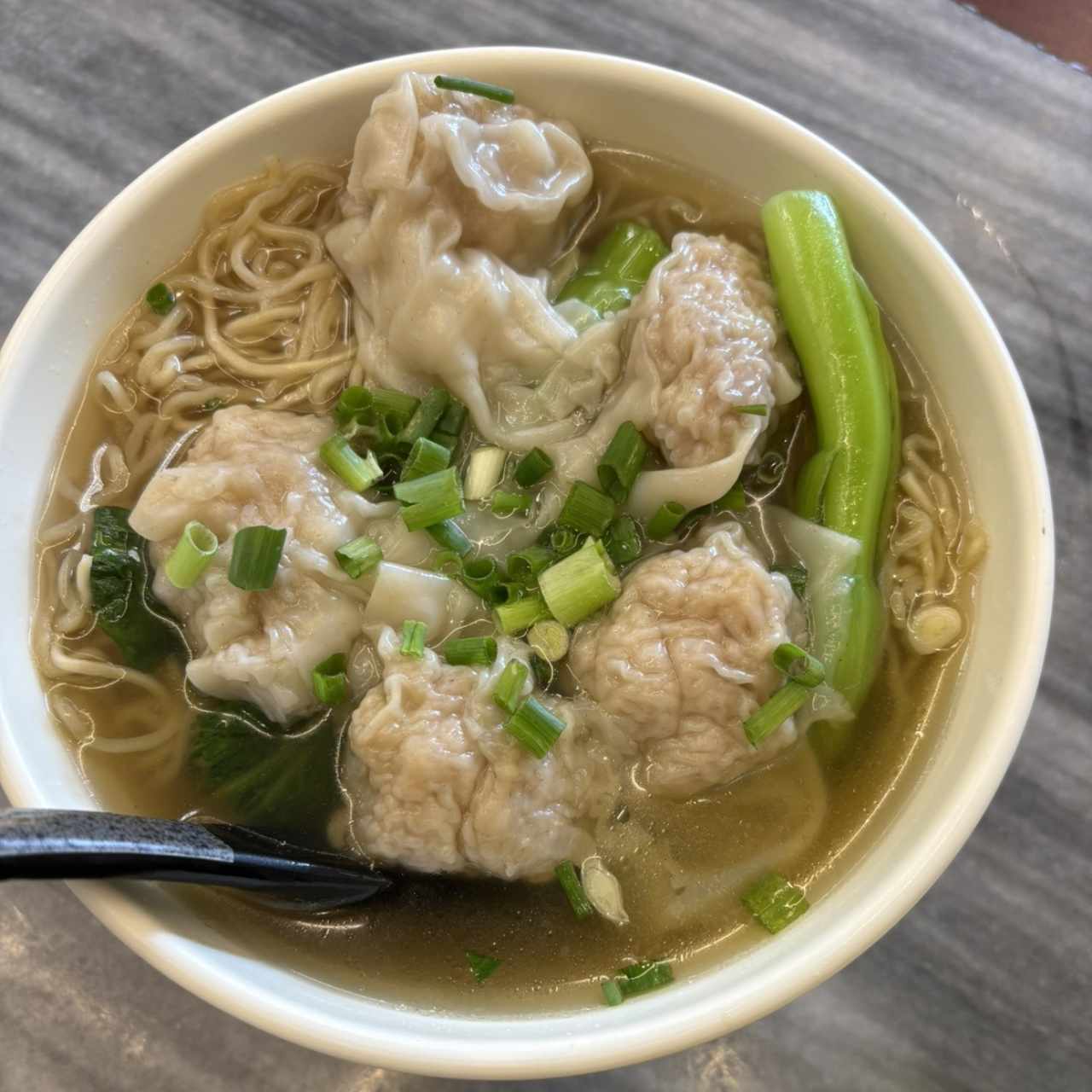 Sopa De Wanton De Puerco Con Fideos