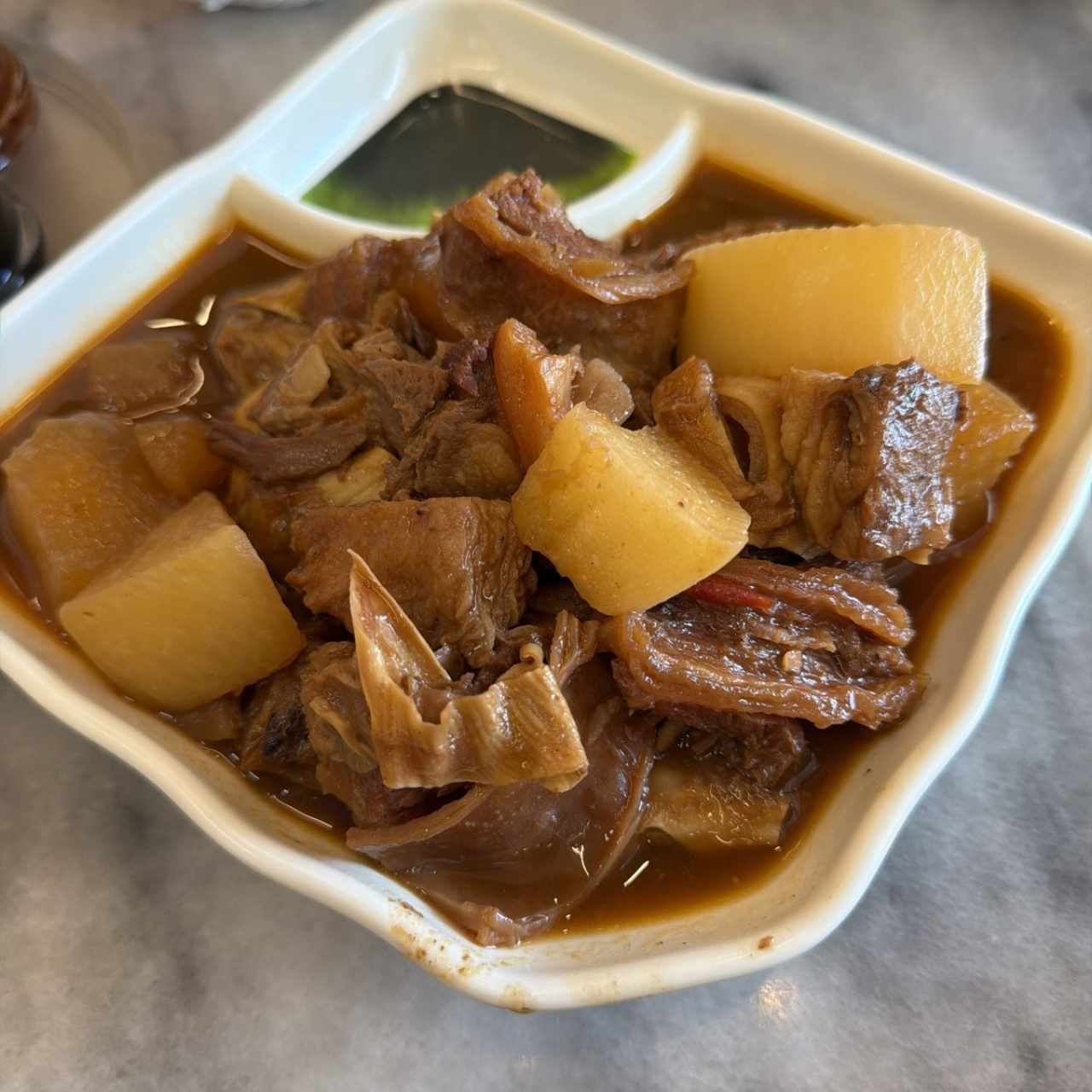 Falda de res de la casa