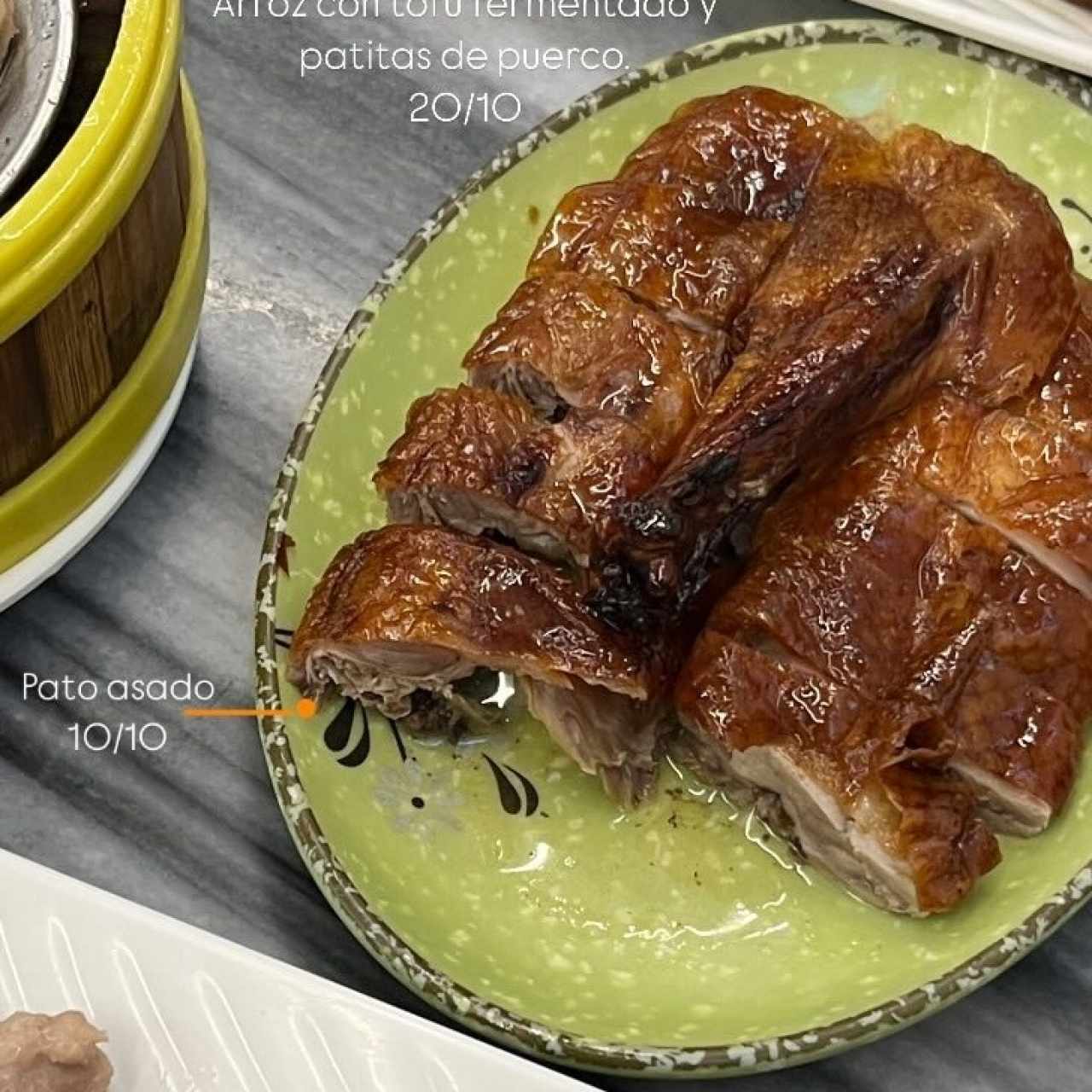 Pato asado