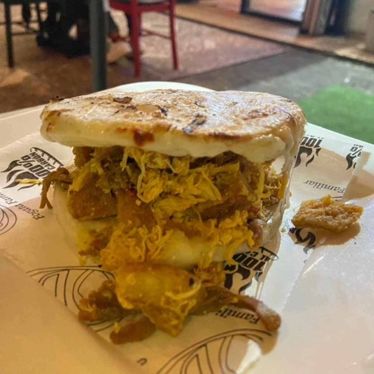 Arepa con todo