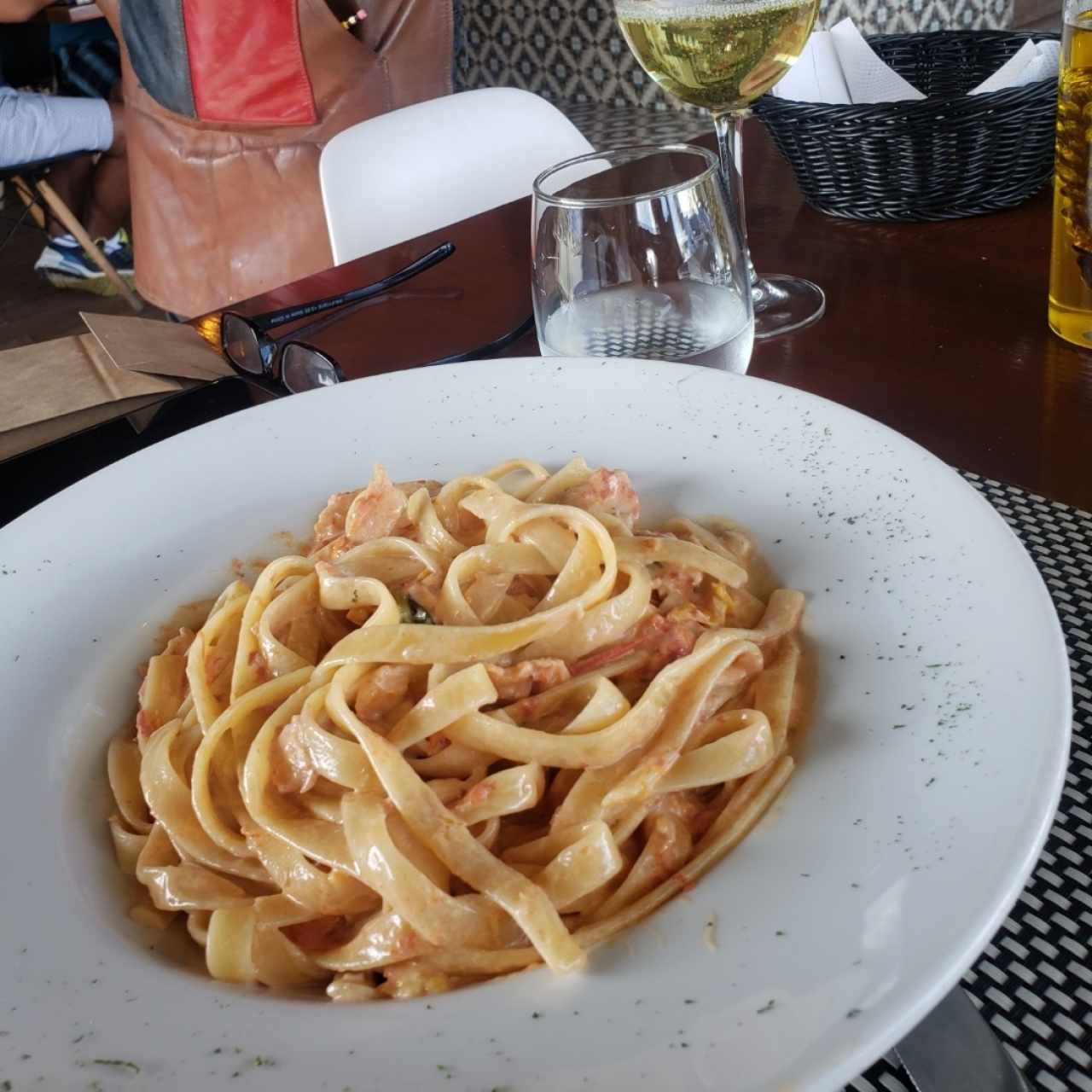 Fetuccini de Salmón en salsa rosada