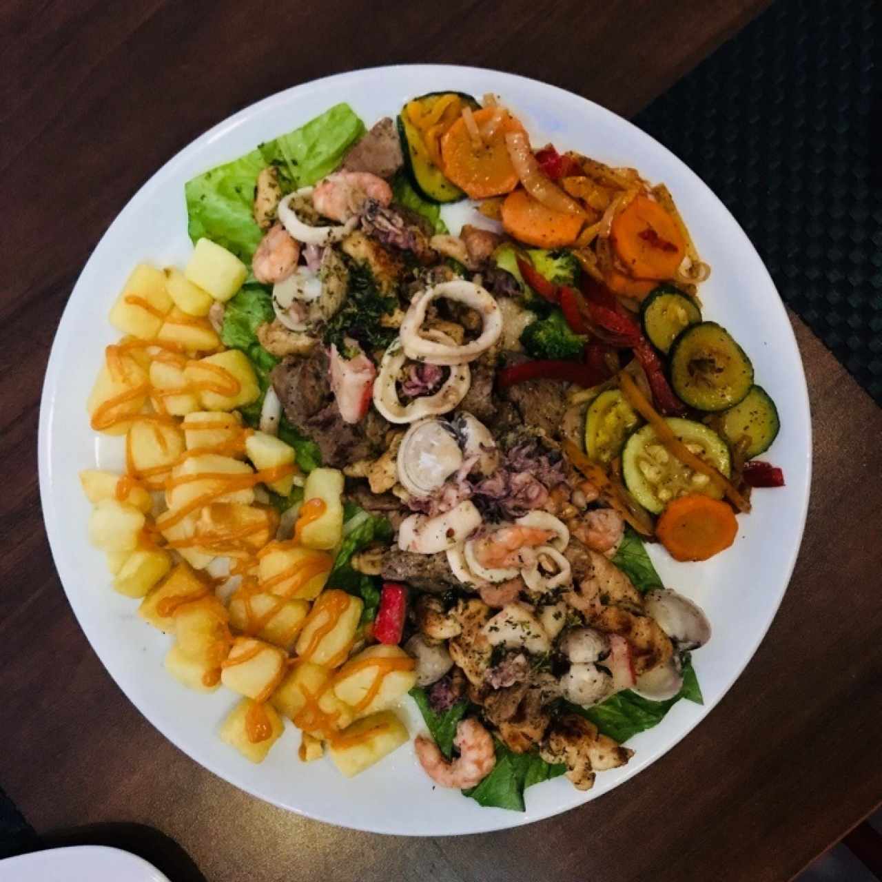 Parrilla mar y tierra (para 2 personas)