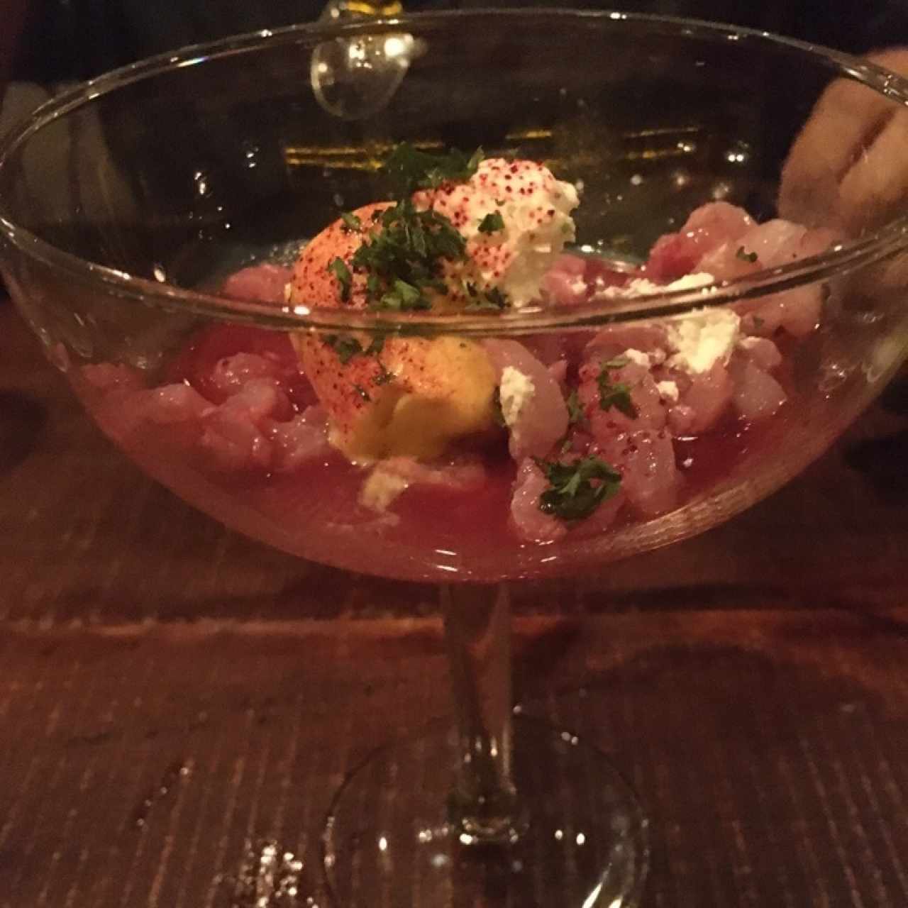 ceviche con tomate de arbol 