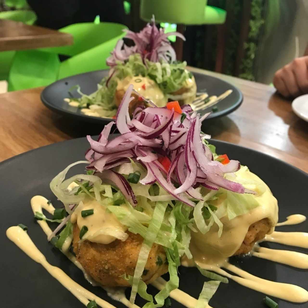 Ceviche de corvina frito