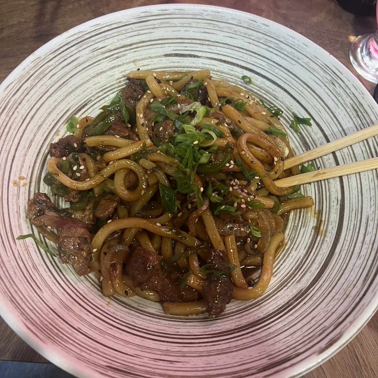 Udon mongolian beef 
