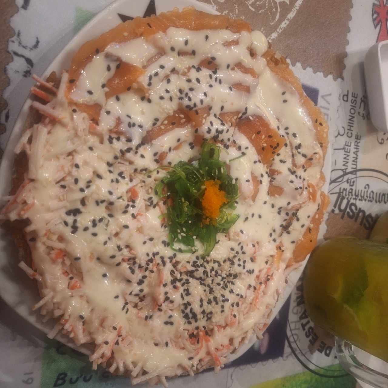 Tentadoras Entradas - Pizza de Cangrejo