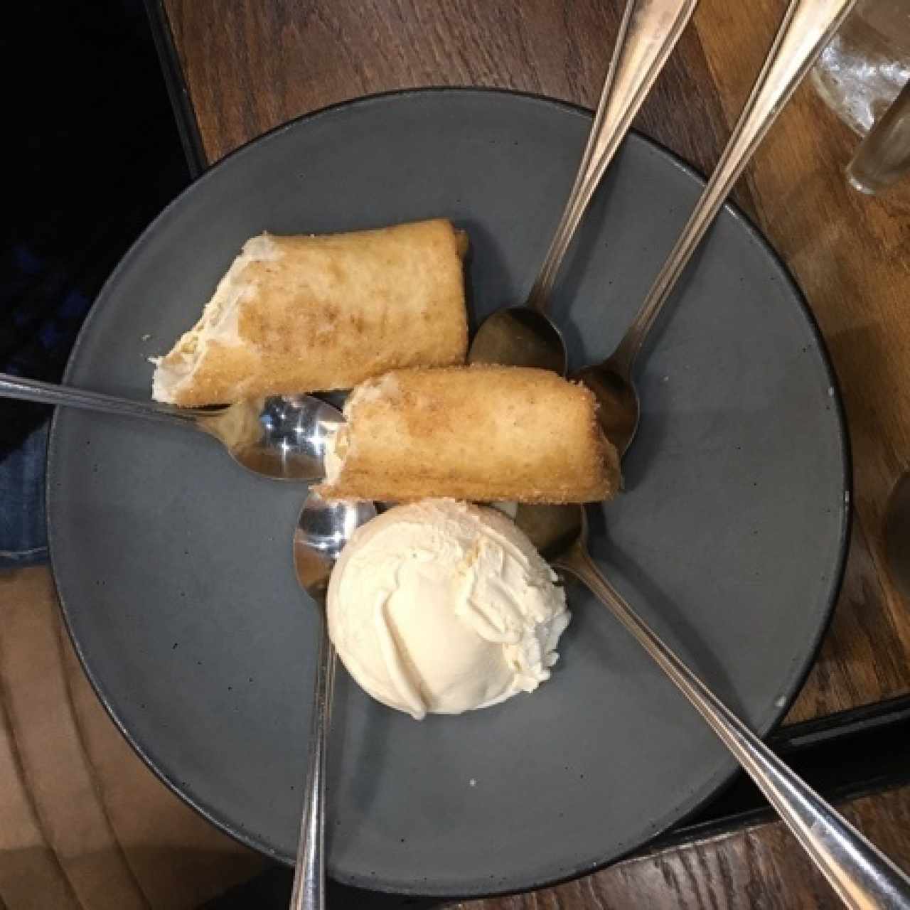 Apple chimicheesecake