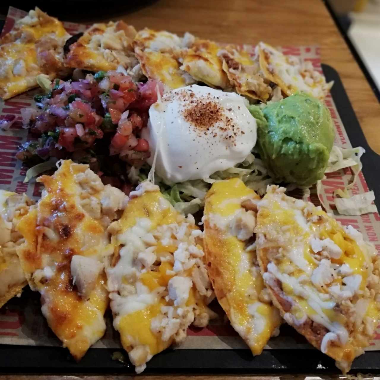 Nachos con pollo