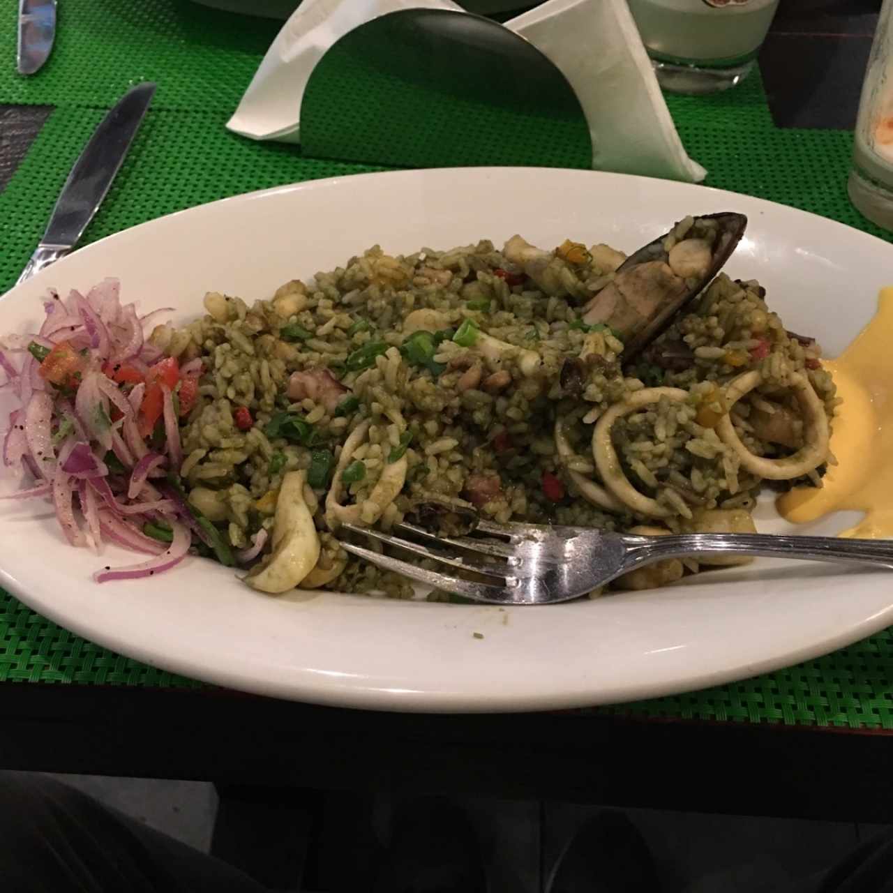 Arroz con mariscos a la chiclayana