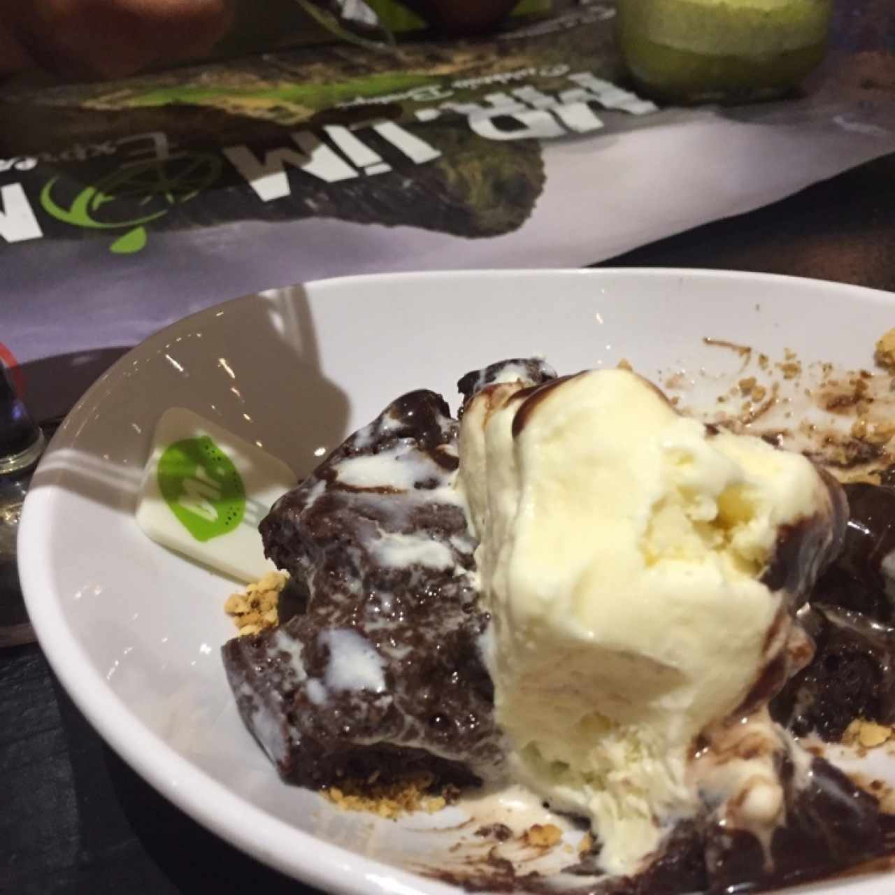 Volcán de chocolate