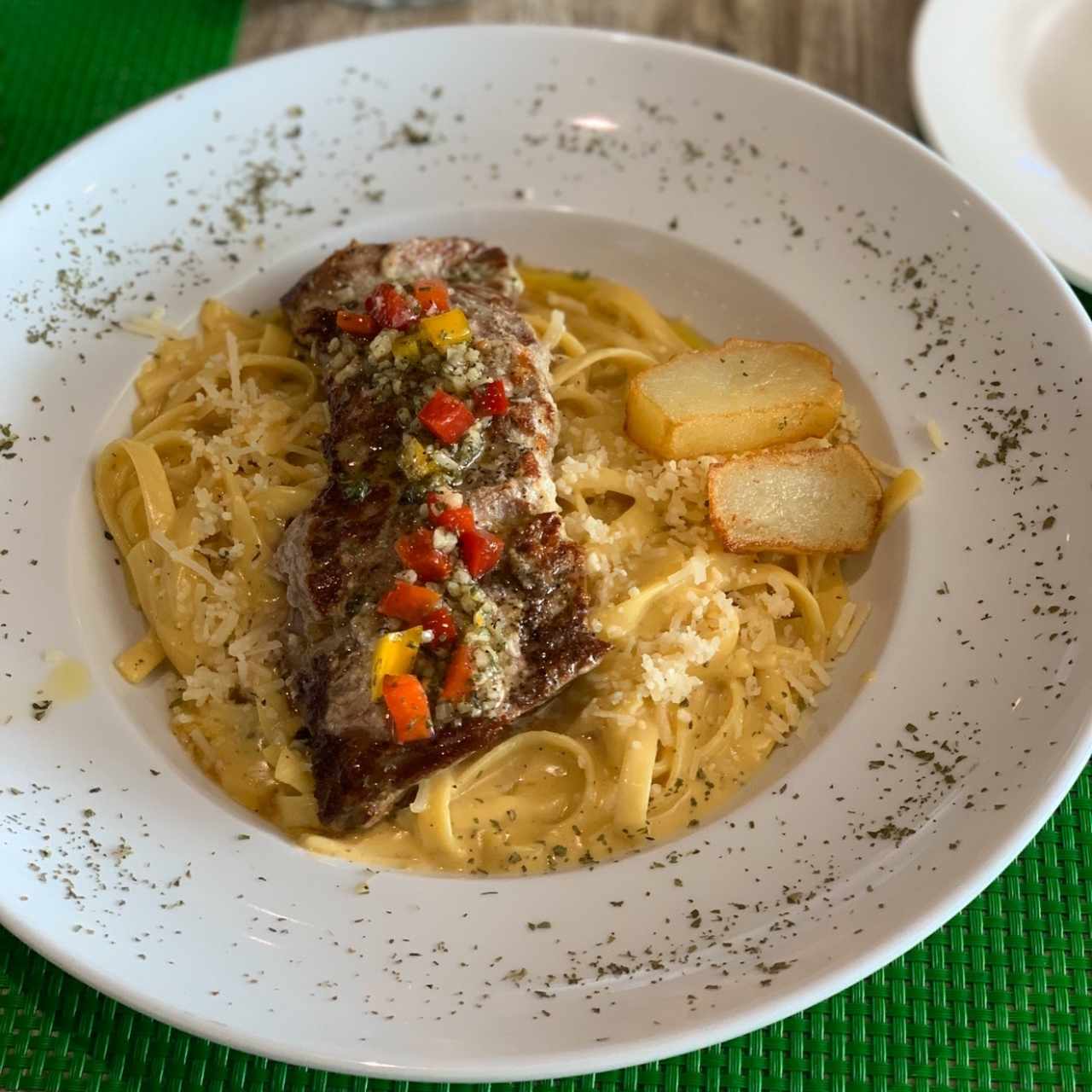 Fetuccini a la huancaina 