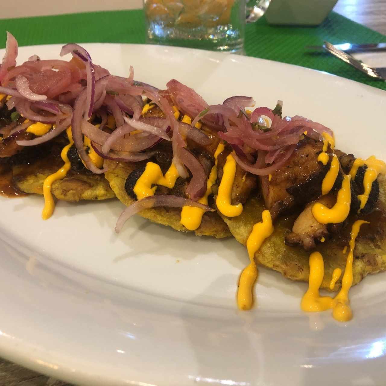 patacones de pulpo
