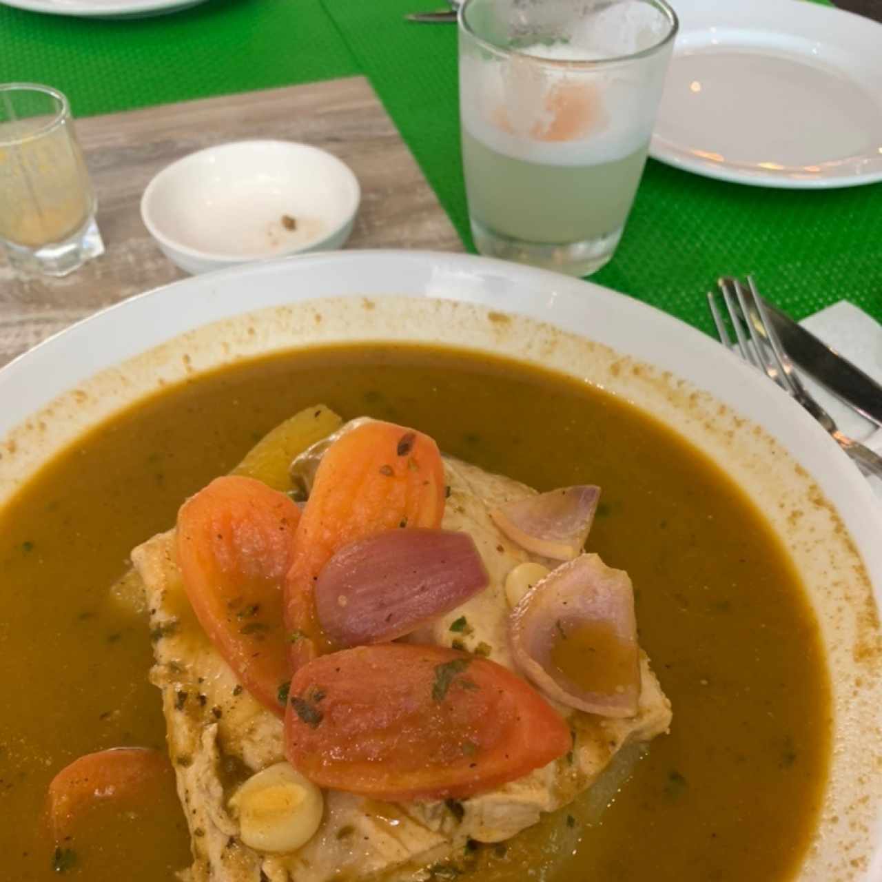 Pescado Sudado + Pizco Sour