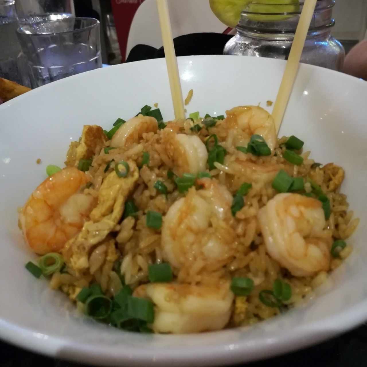 chaufa de camarones 