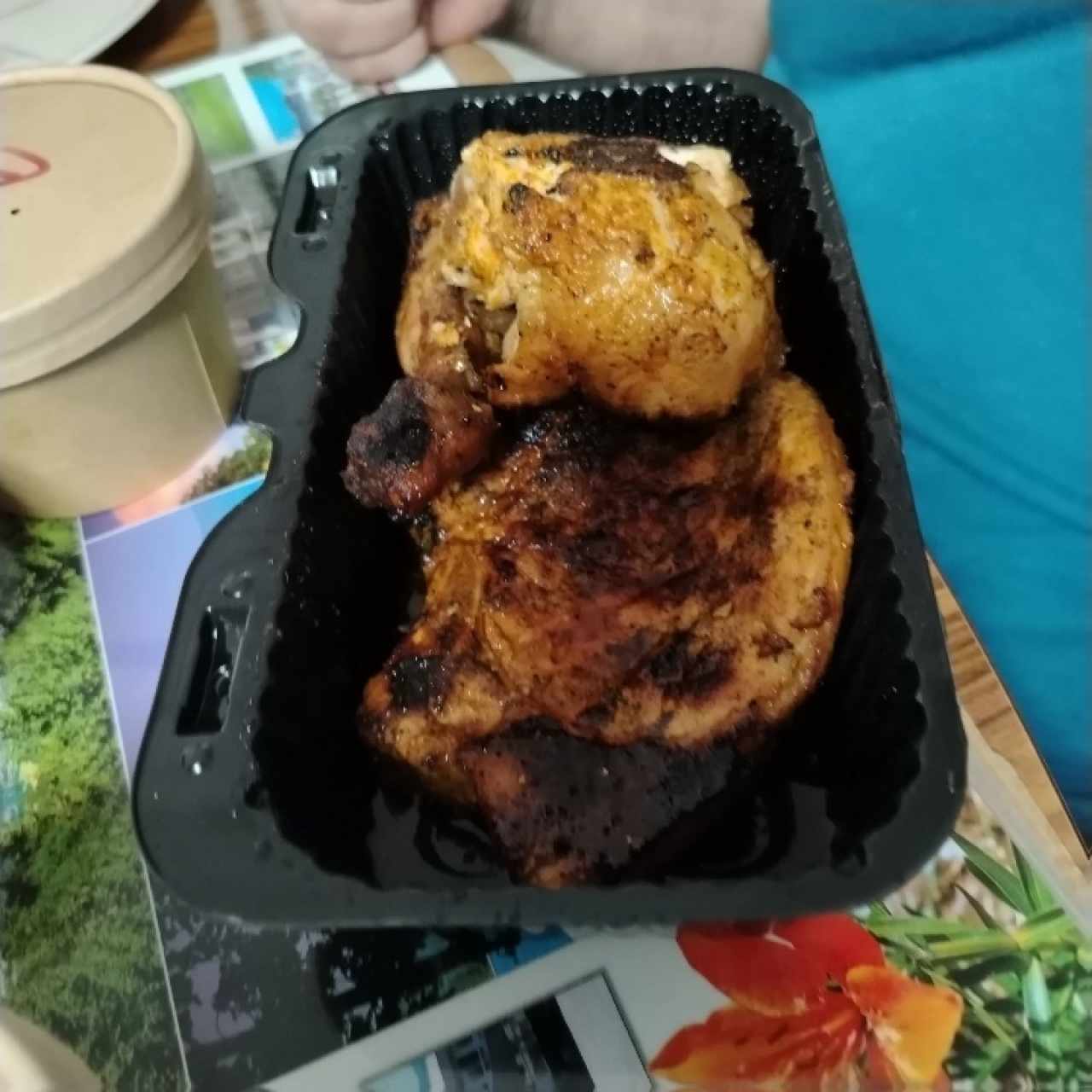 Chuleta y pollo 