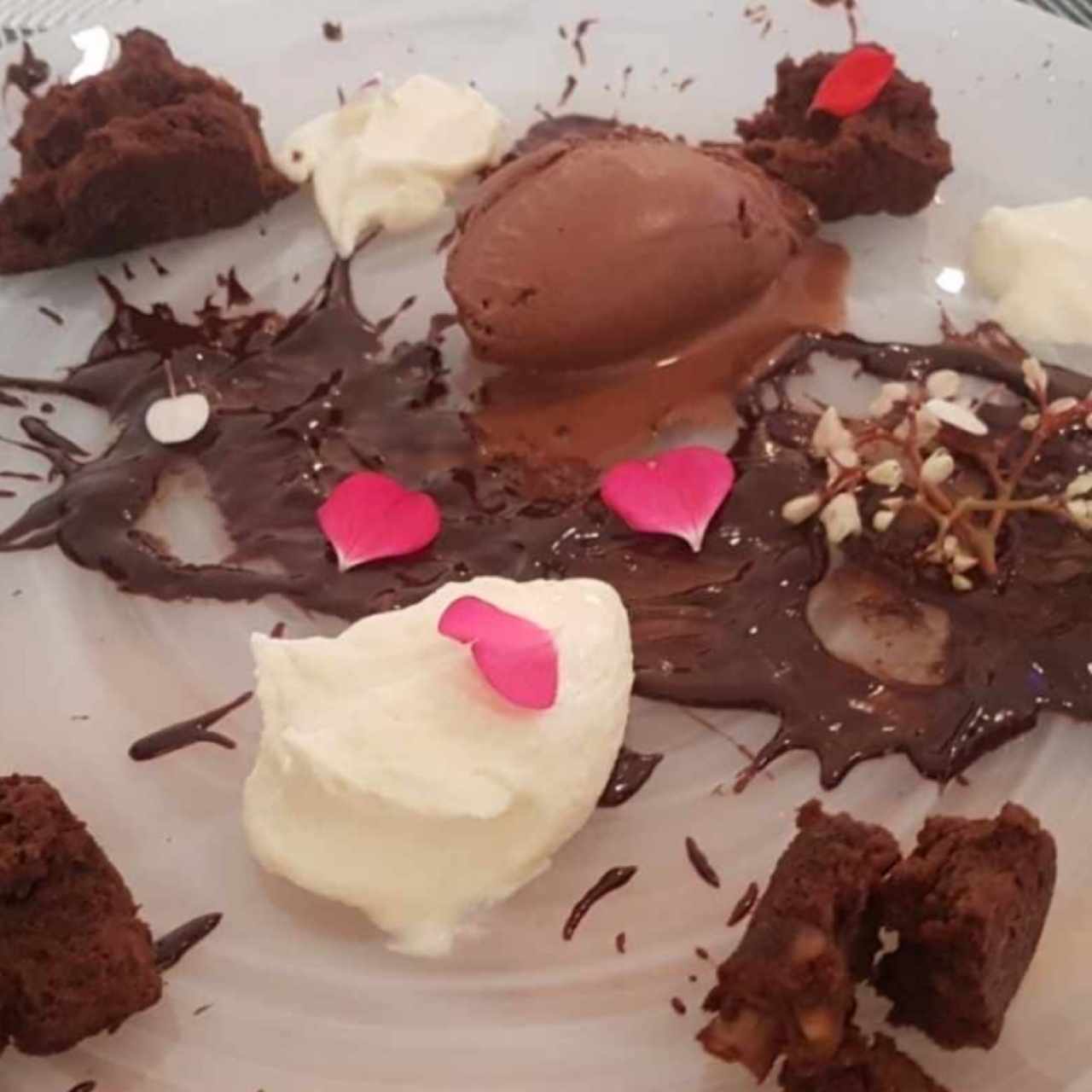 postre de chocolate 
