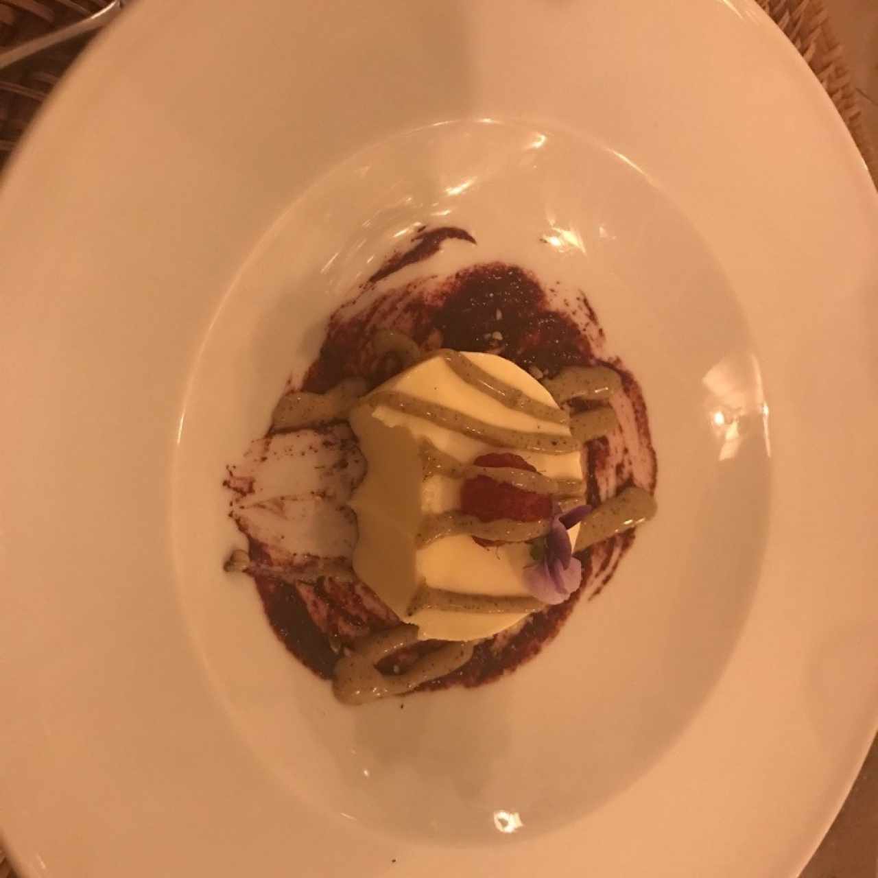 Panna Cotta con Salsa de Fambruesa 