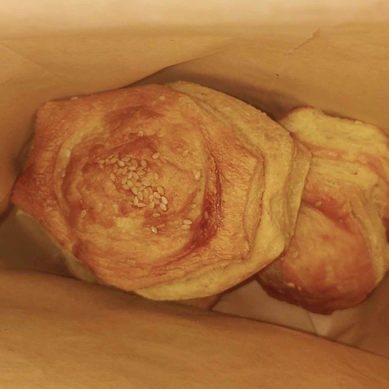 Pastelito pollo muy salado
