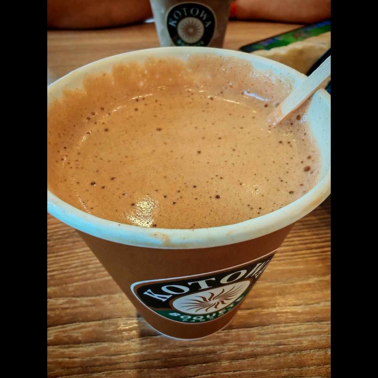 Moccachino artesanal con chocolate al 60 %