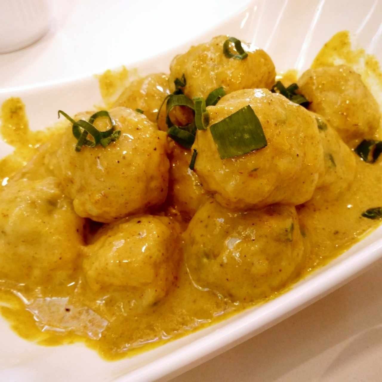 Albondigas de Pescado al Curry
