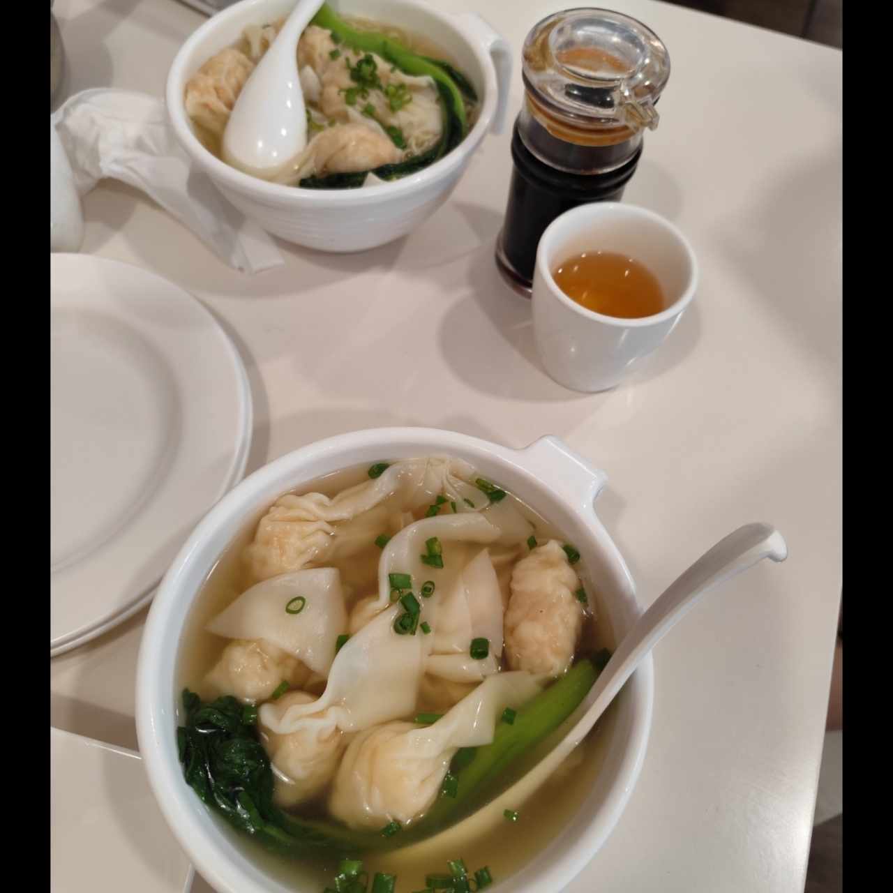 SOPA DE WANTON DE CAMARONES