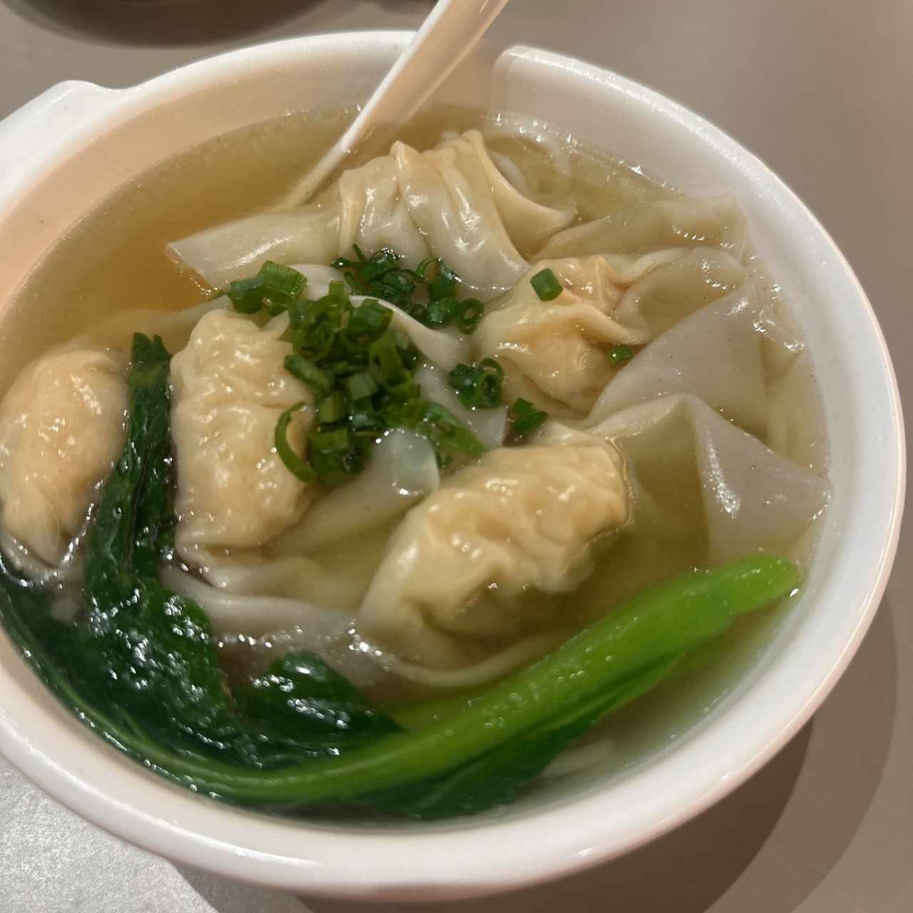 SOPA DE WANTON DE CAMARONES