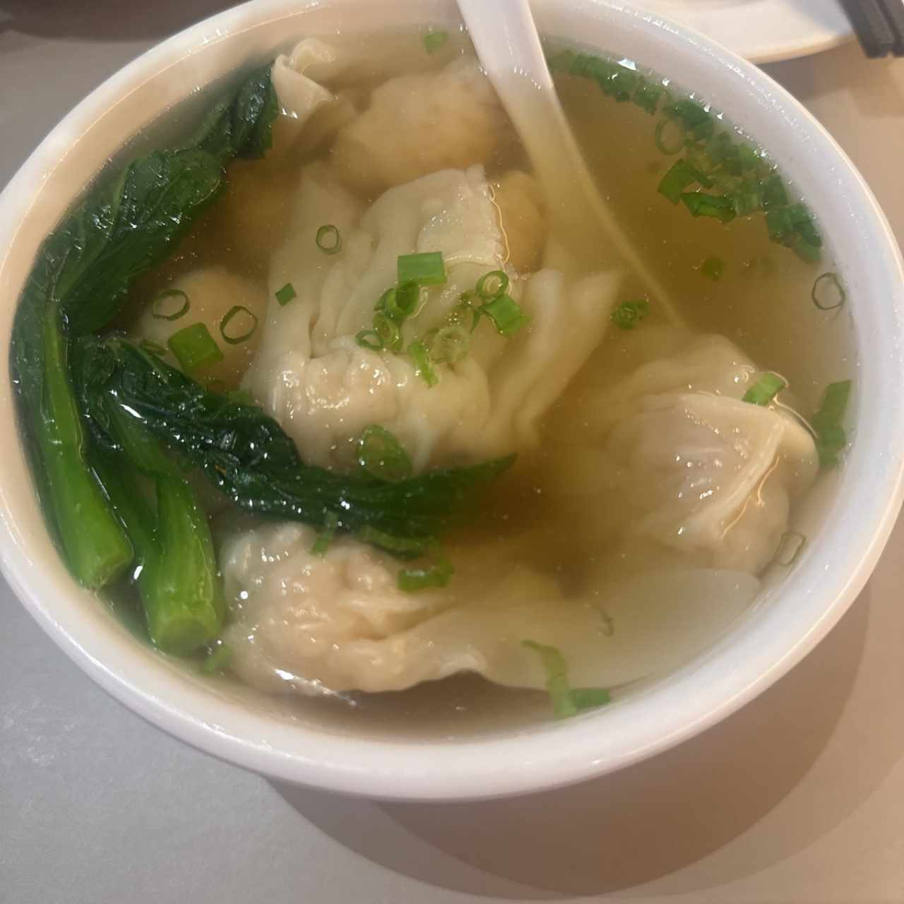 SOPA DE WANTON DE CAMARONES