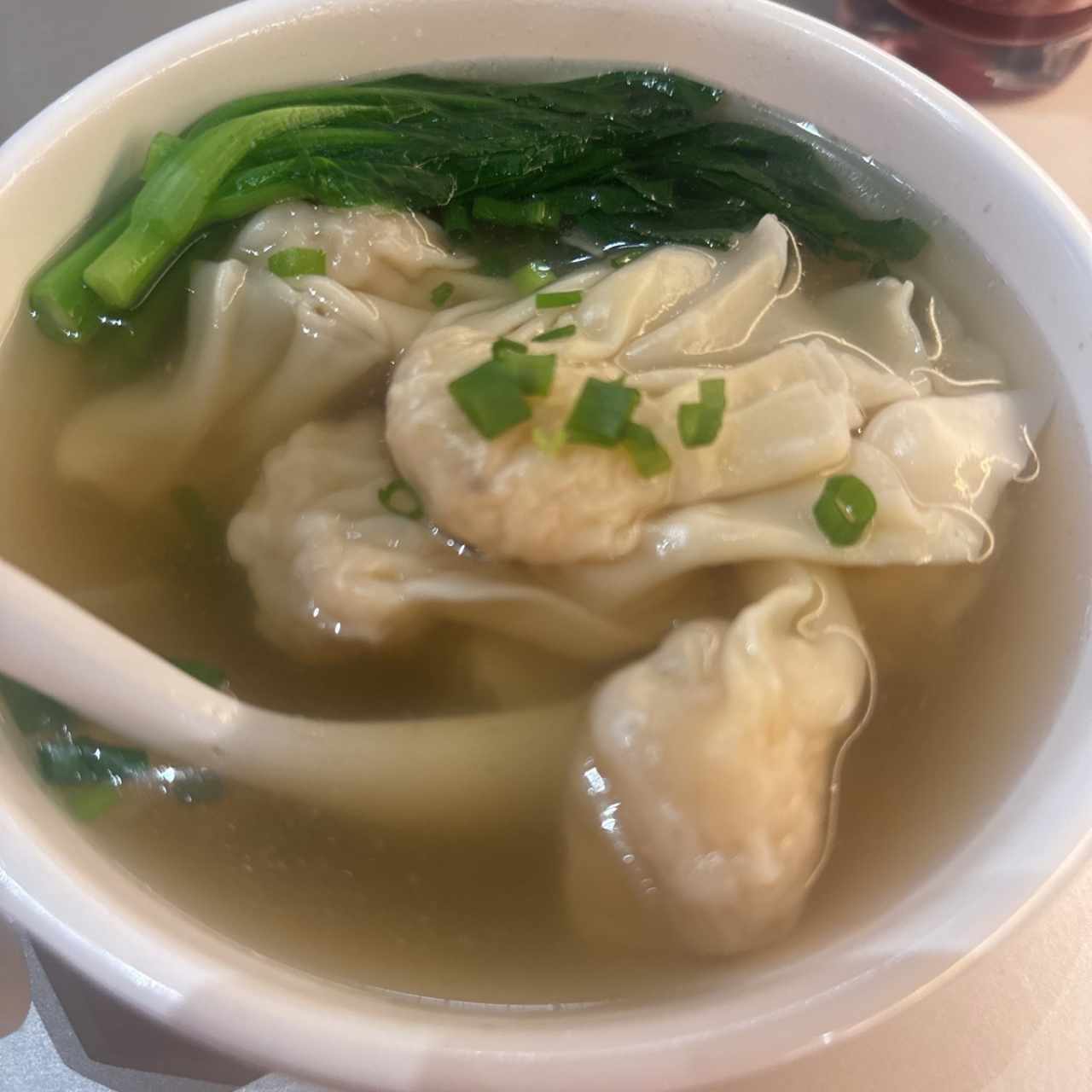 SOPA DE WANTON DE CAMARONES
