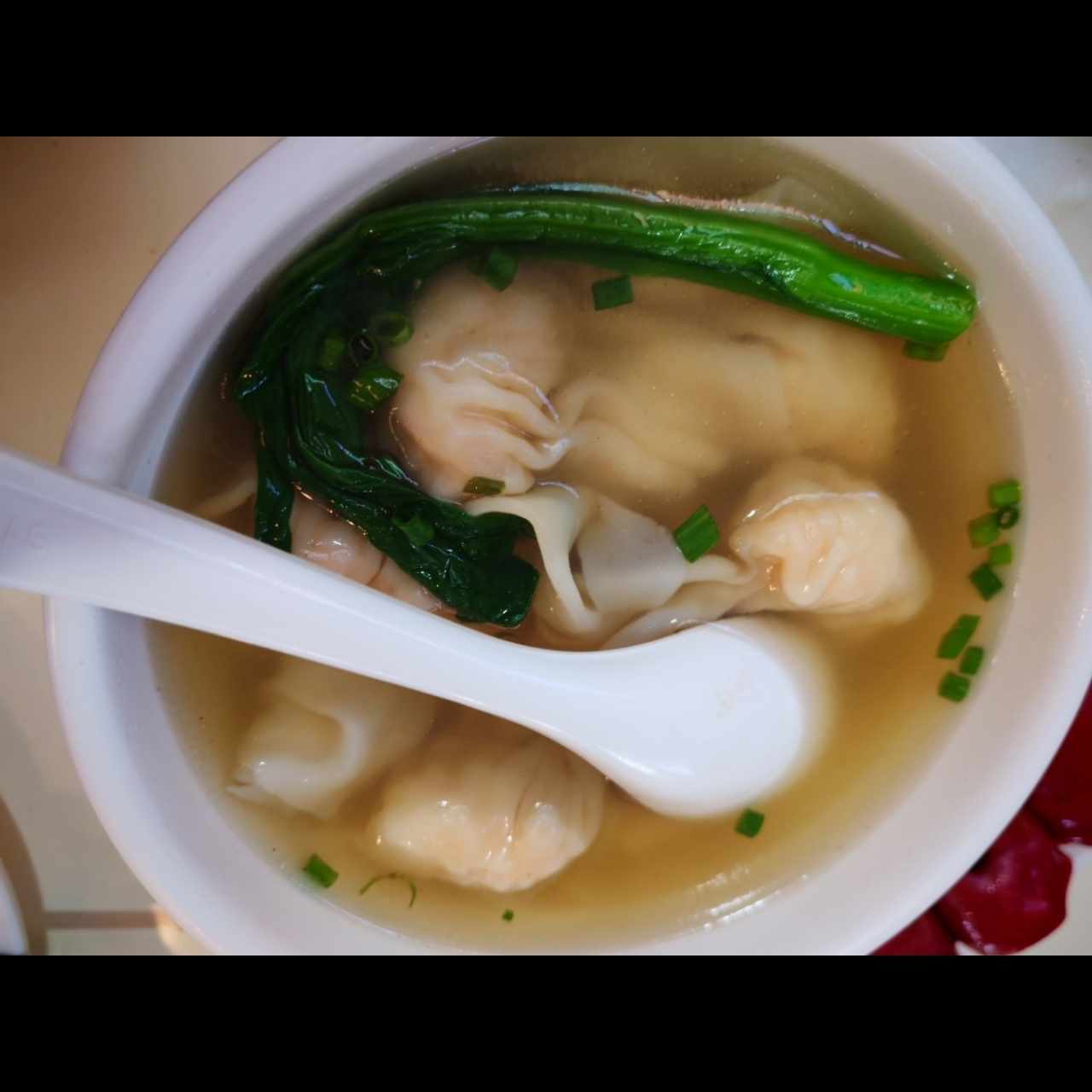 SOPA DE WANTON DE CAMARONES