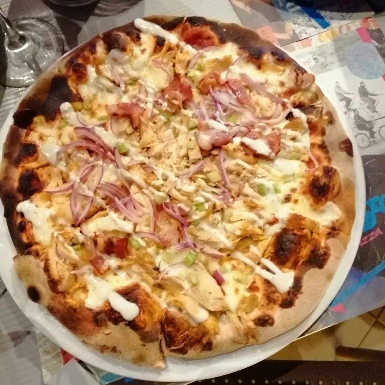Pizza pollo buffala