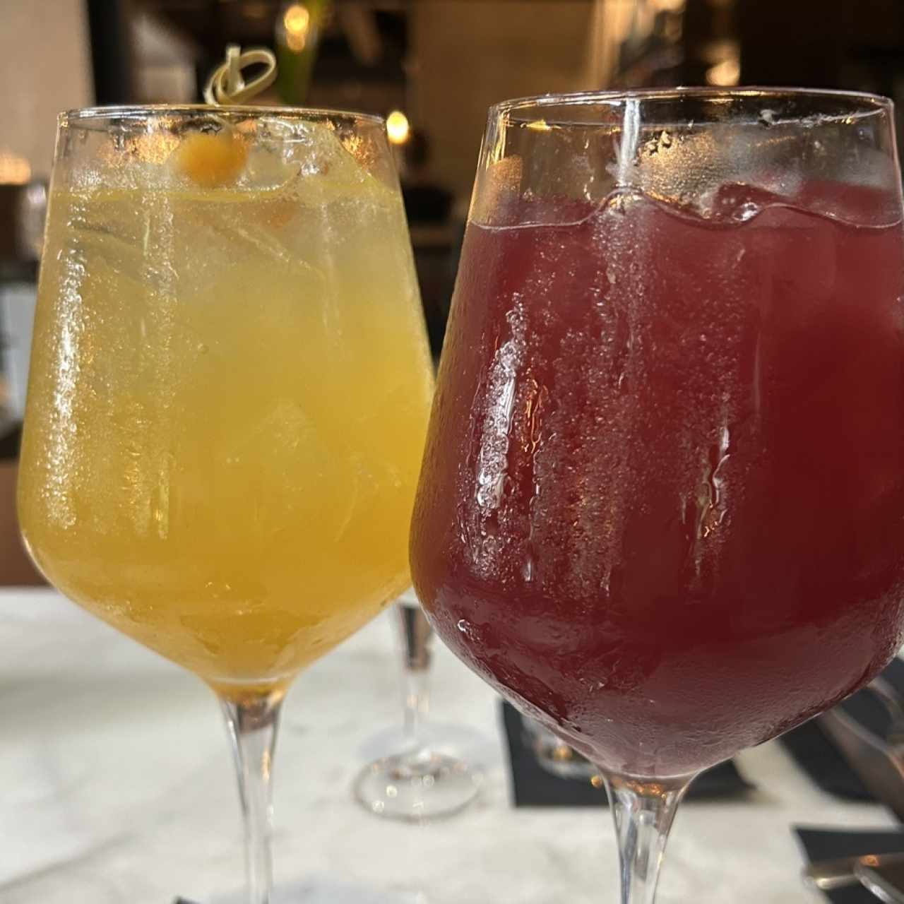 Sangria blanca y roja