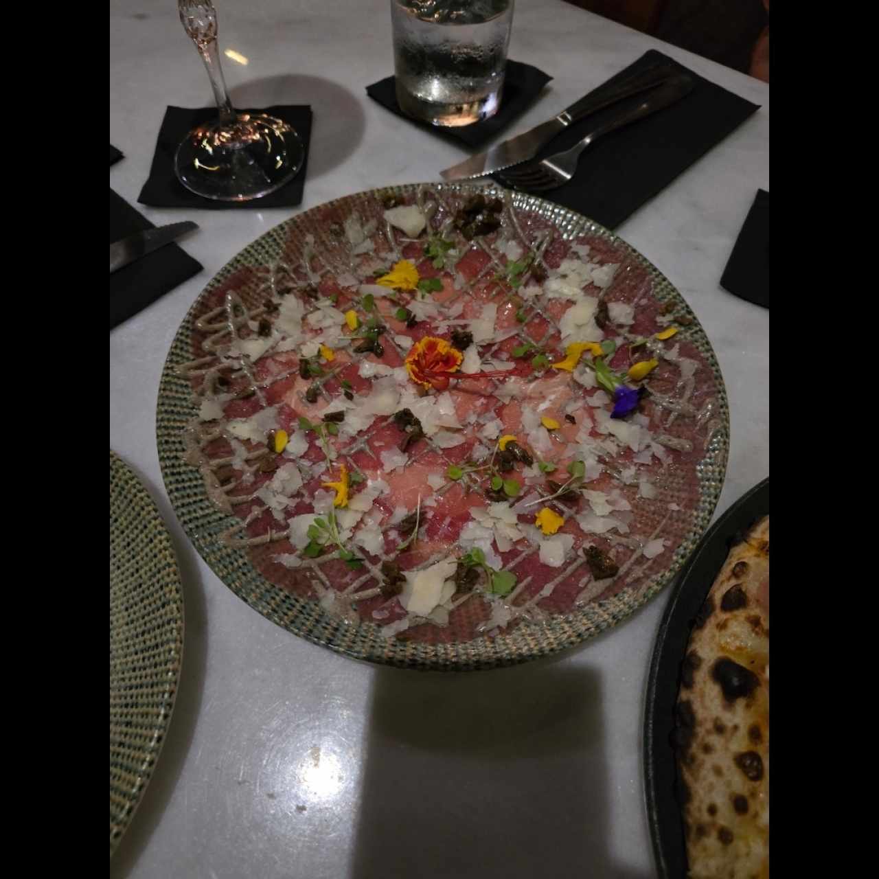 Antipasti - Carpaccio al Tartufo