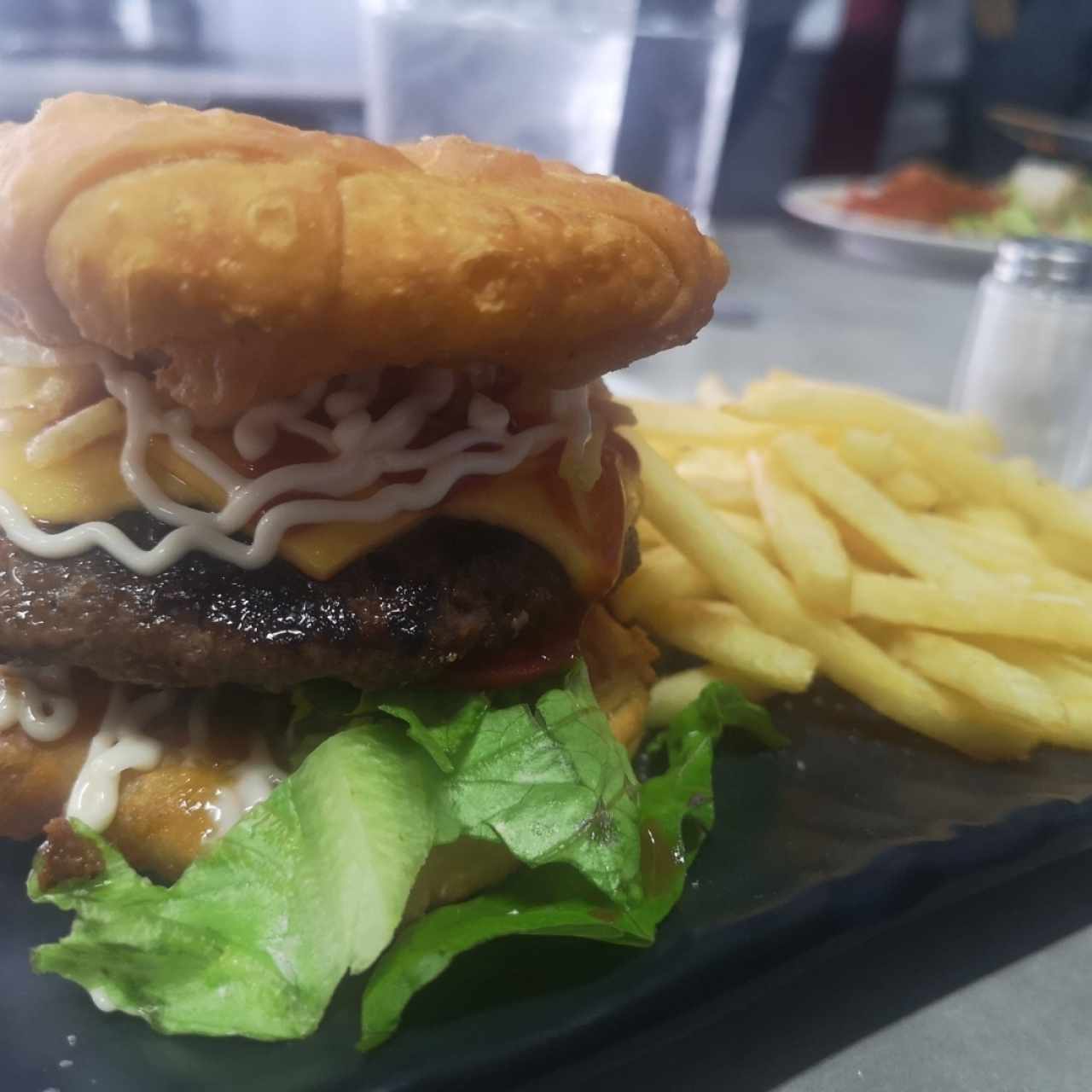 Hamburguesa tequeño