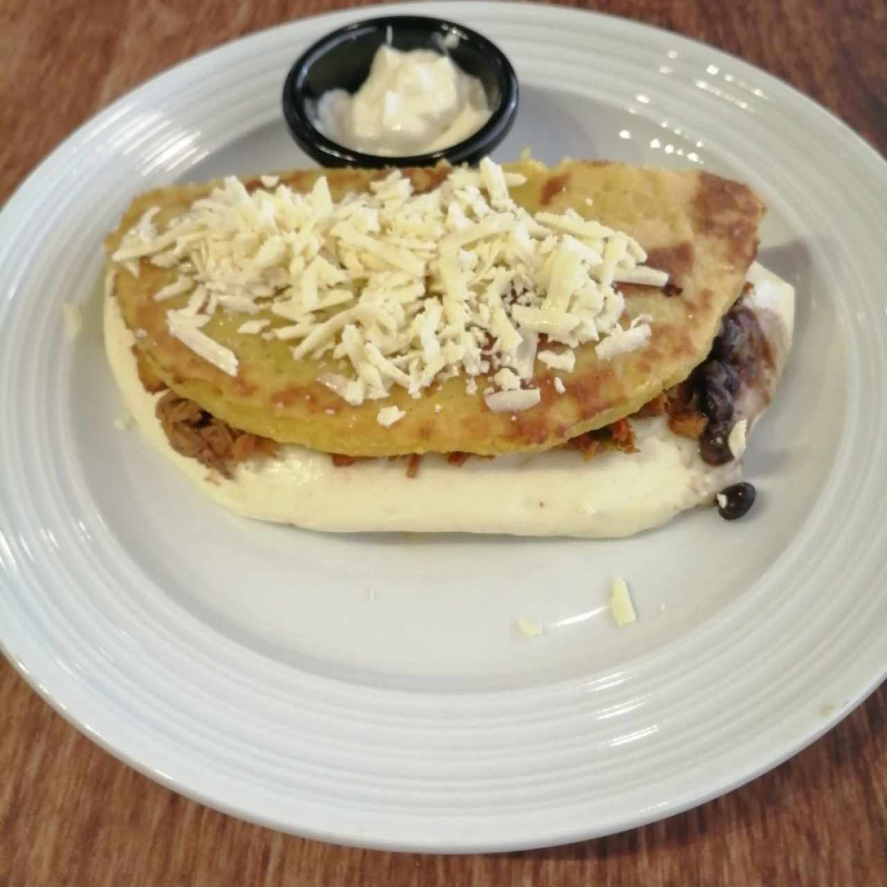 Cachapa con Queso Paisa y nata