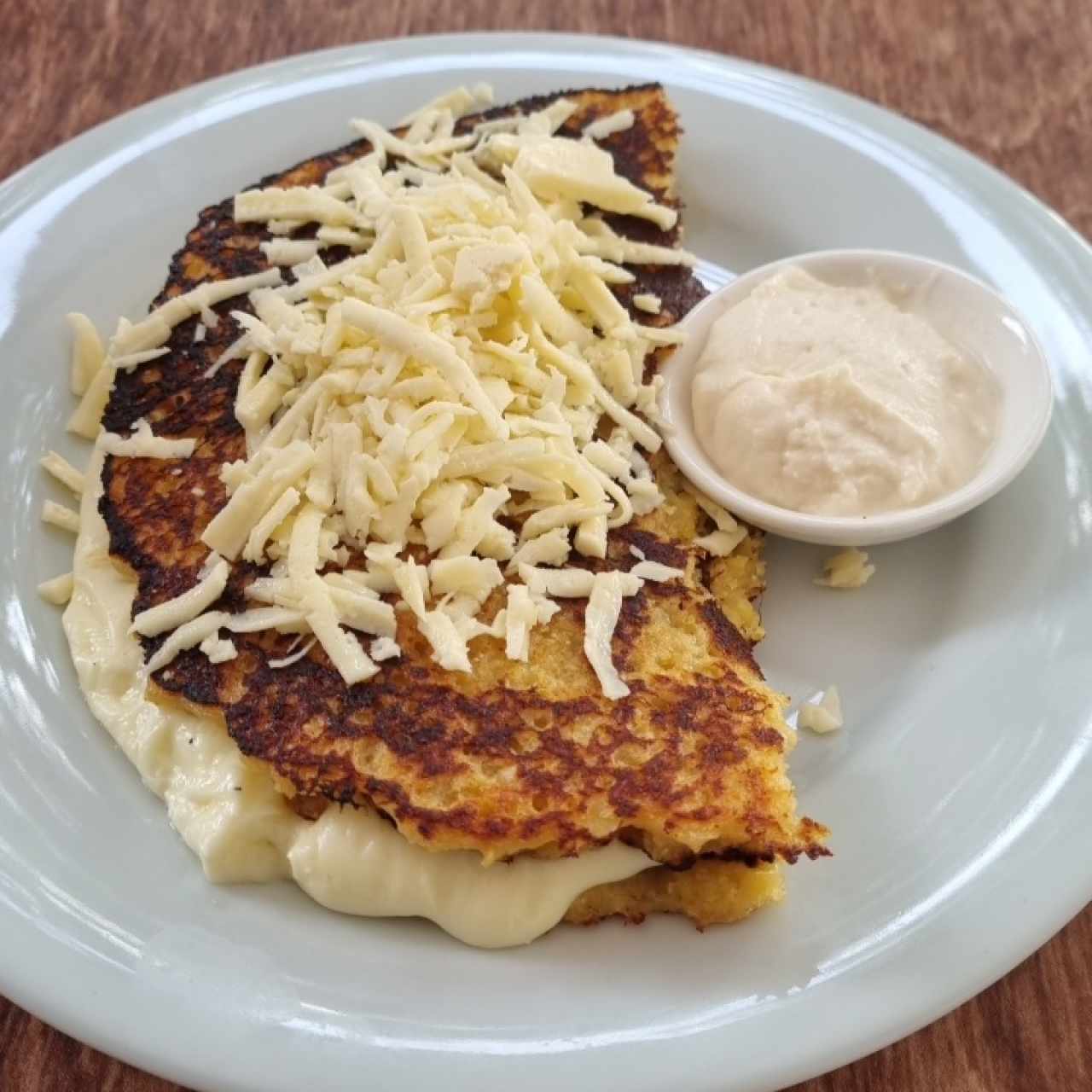 Cachapa con Queso Paisa y nata